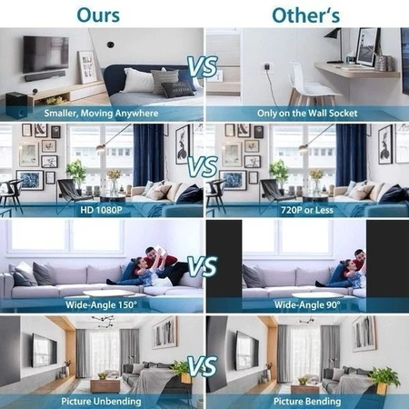 Câmera A9 Mini WiFi HD 1080P Visão Noturna Segurança Vigilância Casa Sem Fio