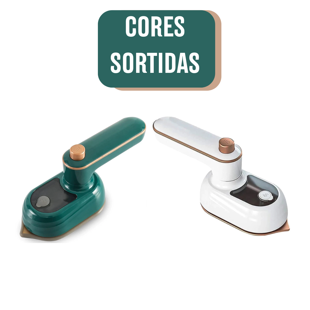Ferro de Passar a Vapor Portátil: Suas Roupas Impecáveis em Qualquer Lugar - AJ-120 - (Cores Sortidas)